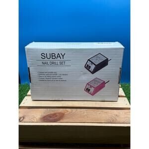 SUBAY Professional Nail Drill Set Model DR-298 with Bits and Sanding Bands